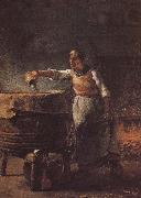 Jean Francois Millet Peasant confect the buck oil painting